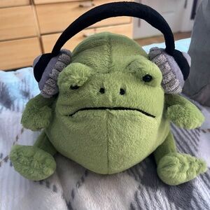 Ricky Rain Frog with Headphones Jellycat